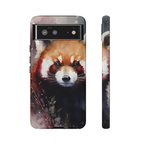 Red Panda in Watercolor - Impact Resistant Phone Case Google Pixel 6 Glossy